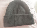 啄木鸟帽子冬季男士防寒骑行保暖护耳针织帽防风加厚含羊毛线女双层冷帽 卡其色【单帽】御寒保暖 均码（头围54-65cm） 实拍图