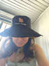 啄木鸟防晒帽子女夏季双面渔夫帽简约百搭户外出行防紫外太阳帽遮阳帽子 黑色 均码 实拍图