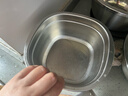 美厨（maxcook）316L不锈钢盆筛2件套 22cm加厚洗菜盆沥水盆米筛味斗套装MCWA5721 实拍图
