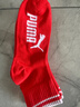 PUMA彪马袜子女士新年本命年通用鸿运红时尚大红中筒袜3双装 实拍图