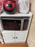 唯旺微波炉柜简约餐边柜餐厅储物柜现代烤箱柜子碗柜客厅置物柜欧式 暖白色长60cm宽40cm高90cm 实拍图