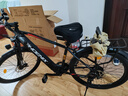凤凰（Phoenix）锂电池助力电动自行车26寸成人新国标电动车长续航电瓶车 589黑红-7速辐条轮-5档力矩传感 15AH电动续航45公里 实拍图