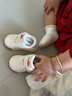 泰兰尼斯秋季学步鞋男宝宝鞋子女童婴儿鞋透气软底机能鞋白/蓝（超纤）18 实拍图