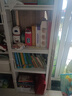 唐辑书架书柜 学生家用落地置物架铁艺图书架子 白色五层50*30*160 实拍图