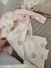 2件婴儿连体衣纯棉新生儿宝宝哈衣外出爬服春秋无骨打底内衣睡衣 两件装-(丛林狐+粉绣标) 52cm 实拍图