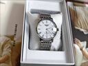 冠琴（GUANQIN）瑞士认证手表男士机械表 超薄简约中学生男表 精钢商务绅士名表 罗马钢带本白 实拍图