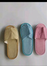 博沃尼克 一次性拖鞋居家待客酒店旅行便携男女加厚防滑拖鞋5色5双亚麻款 实拍图
