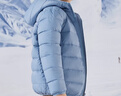 雪中飞童装儿童轻薄羽绒服男童新款中大童女童薄款外套冬 深雾蓝 110 实拍图