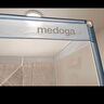 美朵嘉（MEDOGA）A类婴儿童防摔围栏蚊帐架1.5x2家用回底三开门浅蓝色【抑菌面料】 实拍图