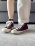 匡威（Converse）官方 1970S男女运动帆布鞋美拉德酒红色紫色A01448C A01448C 酒红色 39 实拍图