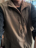 步行龙男士加绒马甲休闲两面穿背心钓鱼摄影马甲1806 卡其色 加绒 XL (140斤-155斤) 实拍图