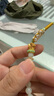 京东京造 足金幸运草转运珠培育钻手绳四叶草手绳礼物送女友送老婆0.23g 实拍图