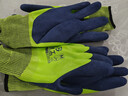 星工（XINGGONG）浸胶线手套防滑耐磨乳胶皮双挂涂掌皱纹劳保手套2付装J8 实拍图