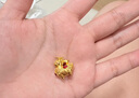 世纪缘珠宝古法黄金吊坠女999足金三花萌马珐琅点睛吊坠送女友礼物 4.89g三花御马吊坠【红】 实拍图