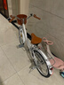 361°大儿童自行车女学生公主单车6-18岁双刹舒适脚踏单车带车篓后座架 辐条轮 【奶油白】98%已安装 20寸【身高125-155cm】约6-13岁 实拍图