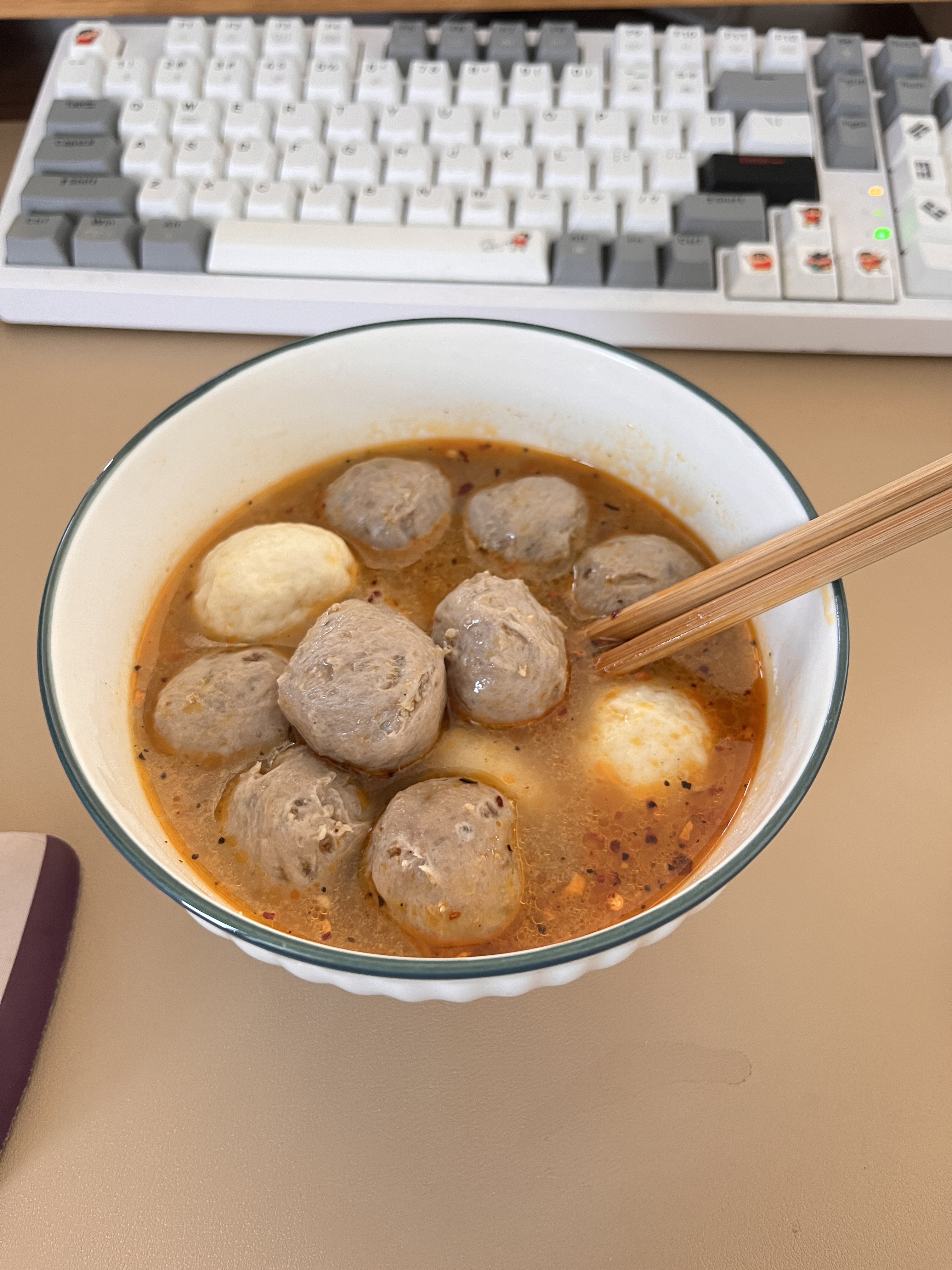 潮牛统领潮汕牛肉丸手打正宗汕头牛筋丸特产手工潮州撒尿牛丸火锅丸子商用 纯牛肉丸3斤 实拍图
