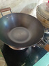 中康铁锅炒锅不粘锅经典款深氮平底锅精铁无涂层电磁炉燃气通用套装 实拍图