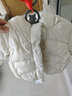 迷你巴拉婴儿羽绒服冬季新款男女童加厚保暖洋气宝宝厚款保暖外套 奶油白50311 【高标白鸭绒】 80 【充绒量53.9g】 实拍图