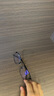 普莱斯（pulais）防蓝光防辐射近视眼镜框架理工男眼睛女可配变色平光眼镜片5022 黑色(单镜框) 实拍图