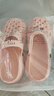 男士外穿EVA拖鞋男沙滩鞋居家凉拖女拖鞋软底一字拖洞洞鞋凉拖鞋 粉色 40 -41【尺码偏小】 实拍图