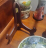 盘子支架实木鸡翅木盘架摆件架工艺品石头画相框托架普洱茶饼架子 简约9寸 实拍图