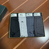 七匹狼男士内裤男生纯棉抗菌100%全棉高端平角四角男内裤大码裤衩裤头男 100%纯棉全裤10A抗菌-黑色+浅花灰+深花灰+藏青 4条 3XL (185) 建议170-190斤 实拍图