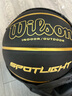 Wilson威尔胜SPOTLIGHT系列成人篮球室内外通用黑金7号篮球 实拍图