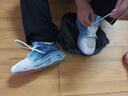李宁龘膜男童鞋子秋季透气运动鞋学生跑步鞋网面气垫减震增高鞋子 天蓝 37 实拍图