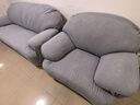 乔乐思沙发套罩双人全包万能套四季通用弹力懒人沙发罩防尘罩防猫抓盖布 兰落灰【加厚防猫抓】 双人M码(145-185cm) 实拍图