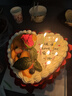 京集男女朋友老婆玫瑰花生日蛋糕同城配送当天求婚礼物表白2磅8英寸 实拍图