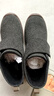 Pansy盼喜短靴女秋冬毛呢加绒保暖舒适平底鞋防滑轻便靴4179 黑色 40  实拍图
