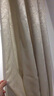 宿舍布衣含伸缩杆免打孔门帘过道遮光防蚊隔断帘挡风空调卧室厨房试衣间帘 丝绒麻-淡雅米 【适合门框宽1.1-1.5】帘高2.7米 实拍图