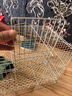 栗好嘉鸭子笼子家用小鸡笼子芦丁鸡饲养笼养鸭子笼子黄鸡养殖笼柯尔鸭笼 白色（饮水器4件套） 芦丁鸡笼小号35*25*26 2只 实拍图