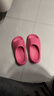 朴西新款EVA踩屎感厚底拖鞋女士居家室内情侣拖鞋男 安哥拉红 35-36 实拍图