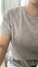 森马（Semir）短袖t恤女短款合体显瘦正肩内搭26夏凉感修身打底衫109325100001 实拍图