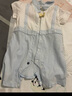 全棉时代婴儿宝宝萌趣可爱连体服印花动物爬服 雾灰蓝 66cm （3-6个月） 实拍图
