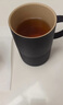 万仟堂（Edenus）陶瓷茶杯 简约办公杯带盖创意水杯送男友茶水分离杯 望杯 实拍图