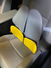 诺泰人体工学腰靠办公室久坐护腰坐垫靠垫汽车靠垫腰托护腰礼物送长辈 活力黄色（pu皮） 实拍图