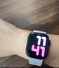Apple/苹果 Watch Series 10 智能手表GPS款46毫米银色铝金属表壳丹宁色运动型表带S/M MX203CH/B 实拍图