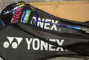 YONEX尤尼克斯羽毛球拍对拍yy全碳素双拍天斧AX01 含手胶已穿线24磅4U 实拍图