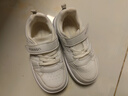牧童幼儿园小白鞋女童春秋款宝宝板鞋男童低帮休闲鞋 校园白 29码  实拍图