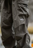 吉普（JEEP）工装裤男秋冬季休闲宽松裤子男士束脚冲锋伞兵男裤 灰绿 2XL 实拍图