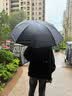 晴雨伞大号加固暴雨结实抗风商务伞学生男士女士太阳伞防晒道具伞 手动10骨黑胶106cm【黑色】 实拍图