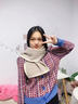 围巾女2025新款秋冬季爆款千鸟格百搭时尚学生披肩两用保暖围脖潮 百搭黑【时尚千鸟格-保暖围巾】 均码 实拍图