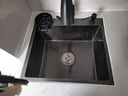 松鲸 厨房水槽大单槽台下盆手工不锈钢洗菜盆一体盆洗菜池洗碗淘菜盆 D套餐-配冷热抽拉龙头+洗杯器 三孔单槽-50*45cm 实拍图