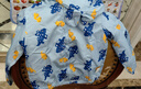 婴童卡通满印婴儿外套3岁春秋装6个月秋装上衣男童女宝宝儿童小童 蓝色恐龙网眼里 100cm 实拍图