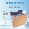 佰伶佰俐保温箱 5号保温纸箱 牛皮纸折叠铝箔纸箱 冷链冷藏泡沫箱 4只装 实拍图