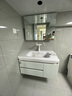京舰新款肤感一体盆洗脸盆柜卫浴室柜组合柜洗脸面盆洗手面盆洗漱台池 90智能方镜+新款肤感盆 实拍图