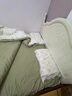 红豆云感木棉邹邹纱双层纱全棉花边公主风床上四件套可机洗不易变形 邹邹双层纱-薄荷微凉 四件套1.8 床单款 (被套200*230cm) 实拍图