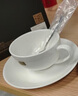 泰摩白色陶瓷咖啡杯碟 典雅骨瓷咖啡杯套装 咖啡杯2杯2碟2勺 实拍图